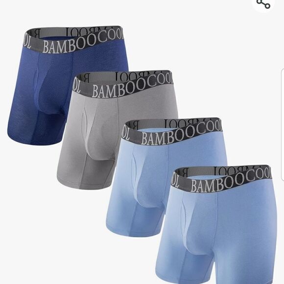 BAMBOO COOL Men’s Underwear boxer briefs Soft Comfortable Bamboo Viscose Large - Picture 8 of 15